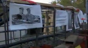 Horthy-Hitler, tiltakozás Szabaság téren