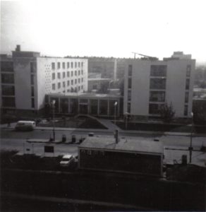 Uránváros, a munkásszálló keleti része, 1968-ban