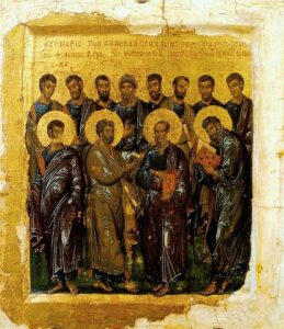 Die 12 Apostel. Ikone